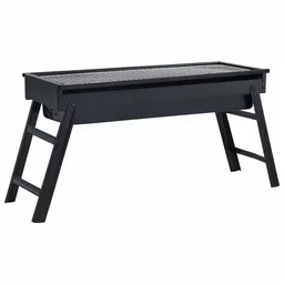 Grill prostokątny przenośny VidaXL czarny Grill prostokątny przenośny VidaXL czarny