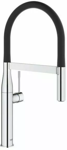 grohe essence 30294000 jednouchwytowa bateria zlewozmywakowa chrom czarny skos