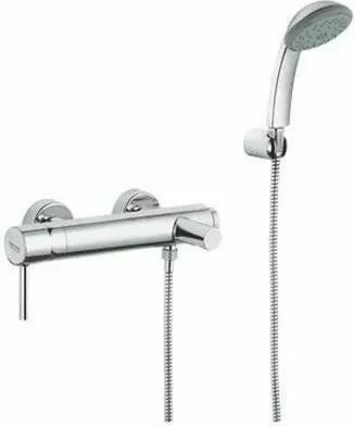 grohe essence 33628001 new jednouchwytowa bateria wannowa z zestawem punktowym chrom skos