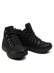 Czarne buty trekkingowe marki Hi Tec Czarne buty trekkingowe marki Hi Tec