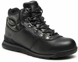 Skórzane czarne buty trekingowe 