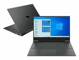 Laptop HP Victus 16 d0673nw szary front i tył Laptop HP Victus 16 d0673nw szary front i tył