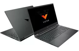 Laptop HP Victus 16 d0673nw szary front lewy bok i tył Laptop HP Victus 16 d0673nw szary front lewy bok i tył