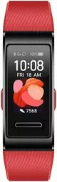 Smartwatch Huawei Band 4 Pro z czerwonym paskiem ekran