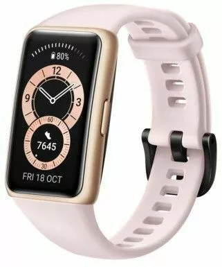smartwatch huawei band 6 rozowy skos