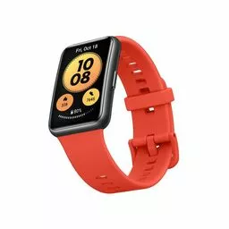 Smartwatch Huawei Watch Fit czerwony pasek skos