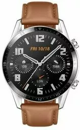 Zegarek Huawei Watch GT 2 46 mm Classic brązowy skórzany pasek ekran Zegarek Huawei Watch GT 2 46 mm Classic brązowy skórzany pasek ekran