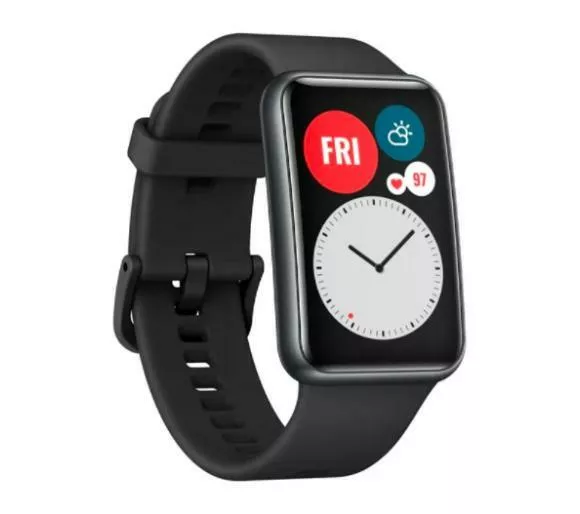 smartwatch huawei watch fit czarny skos