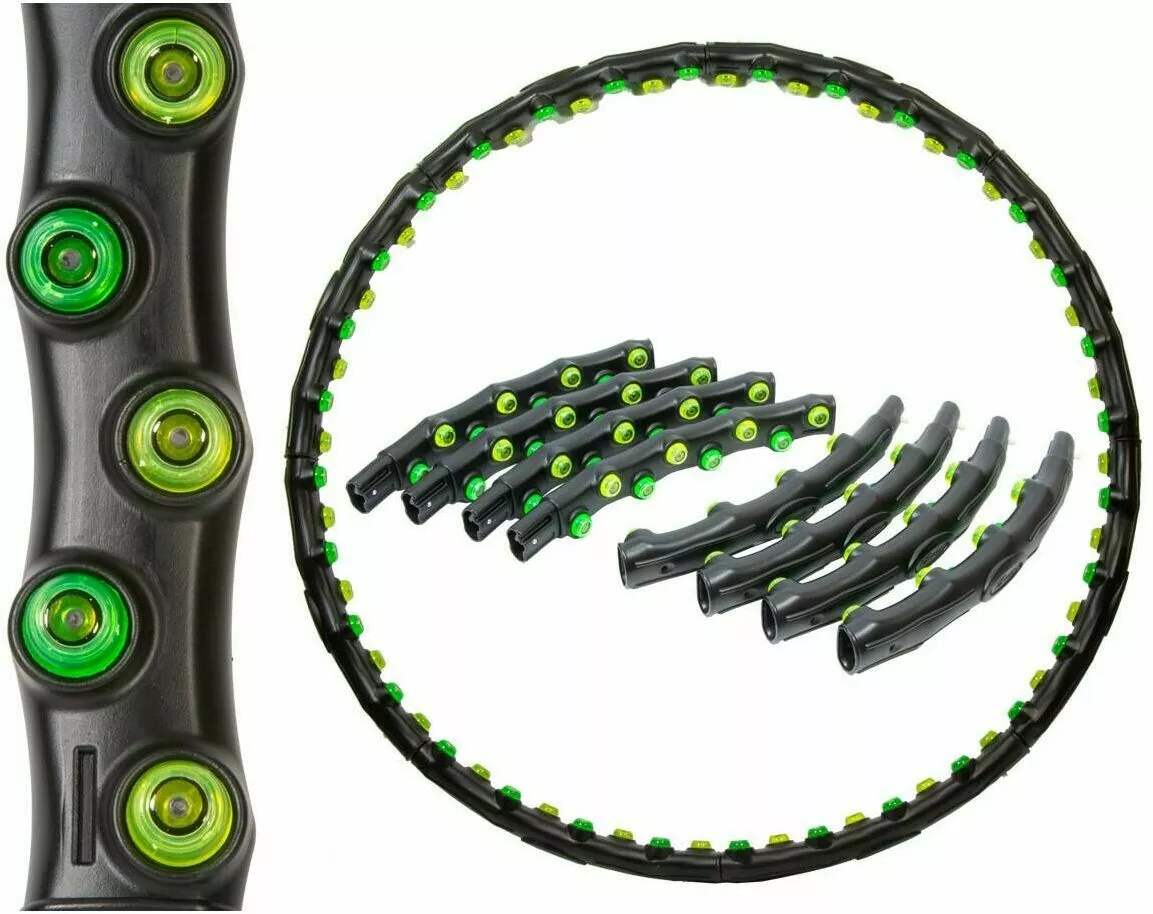 hula hop z ruchomymi kulkami masujacymi oraz magnesami