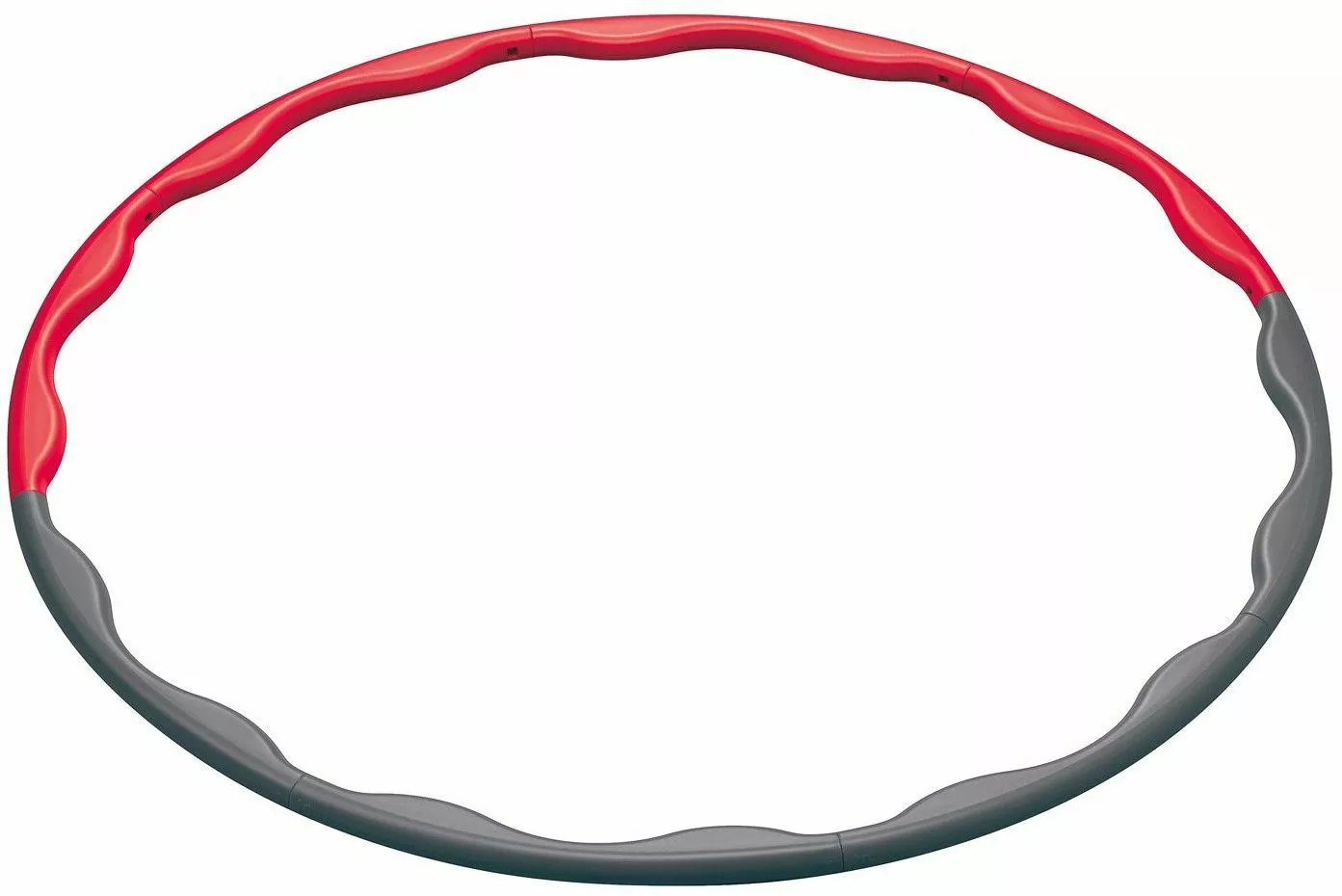 hula hop z wypustkami czerwono szary