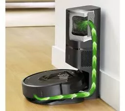 iRobot Roomba i7 czarny wizualizacja przepływu prądu podczas ładowania