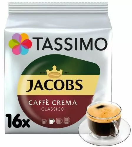tassimo jacobs caffe crema classico 112g