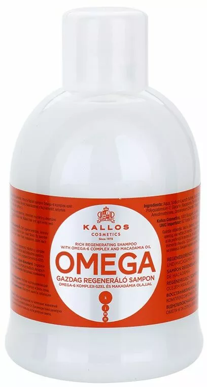 kallos kjmn szampon regenerujacy z kompleksem omega 6 i olejkiem makadamia rich regenerating szampon