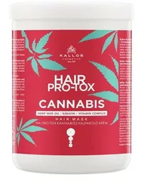 Maska do włosów Kallos Hair Pro Tox Cannabis z olejem nasion konopi