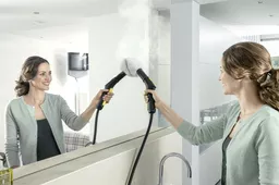 KARCHER Parownica SC 2 EasyFix 1 512 050 0 1500W kolor żółty prezentacja mopa na szybie KARCHER Parownica SC 2 EasyFix 1 512 050 0 1500W kolor żółty prezentacja mopa na szybie