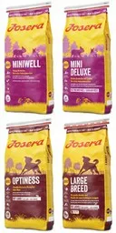 Josera dla dorosłych psów MiniWell, MiniDeluxe, Optiness, Large Breed Josera dla dorosłych psów MiniWell, MiniDeluxe, Optiness, Large Breed