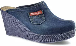 Ciekawe, jeansowe buty z koturnami Ciekawe, jeansowe buty z koturnami