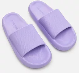 Klapki na platformie Cropp fioletowe Klapki na platformie Cropp fioletowe