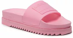 Klapki na platformie Tommy Jeans Flatform Pool Slide Różowy Klapki na platformie Tommy Jeans Flatform Pool Slide Różowy