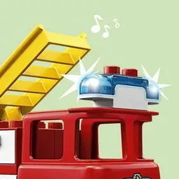 Zabawka wóz strażacki Lego Duplo z dźwiękiem i światłami Zabawka wóz strażacki Lego Duplo z dźwiękiem i światłami