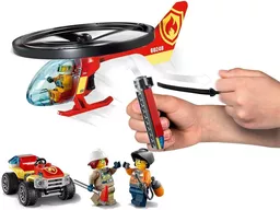 Ciekawy zestaw straży pożarnej z postaciami Lego City