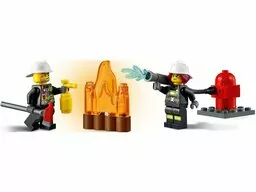 Lego City straż pożarna gasi płomień ognia 