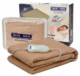 Koc elektryczny TECH-MED TM-P100 o wymiarach 150 x 80 cm - zestaw Koc elektryczny TECH-MED TM-P100 o wymiarach 150 x 80 cm - zestaw