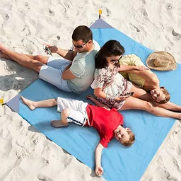 Koc plażowy duży niebieski Koc plażowy duży niebieski