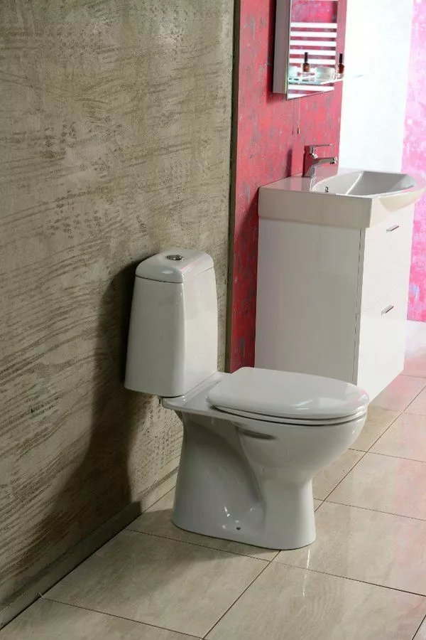 toaleta wc kompakt bialy