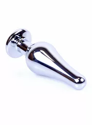 Metalowy korek analny w kolorze srebrnym Metalowy korek analny w kolorze srebrnym