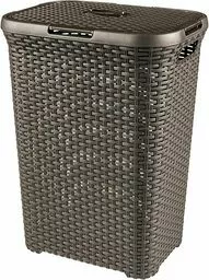Curver styl kosz na pranie 60 l ciemnobrązowy technorattan Curver styl kosz na pranie 60 l ciemnobrązowy technorattan
