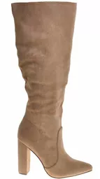Kozaki damskie khaki na obcasie Kozaki damskie khaki na obcasie