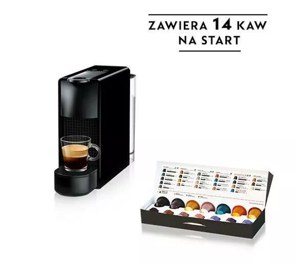 ekspres do kawy krups nespresso essenza mini xn1108 czarny prezentacja kapsulek do ekspresu