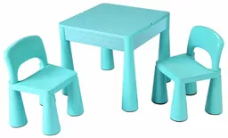 Stolik i krzesełka dla dzieci New Baby komplet miętowy