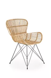 Krzesło ogrodowe rattanowe Halmar K335 rattan naturalny Krzesło ogrodowe rattanowe Halmar K335 rattan naturalny
