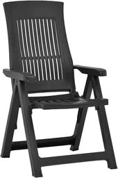 Krzesło ogrodowe składane VidaXL czarne