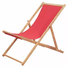 Leżak plażowy drewniany