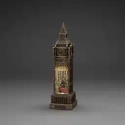 Big Ben dekoracja świąteczna ze spadającym śniegiem led Big Ben dekoracja świąteczna ze spadającym śniegiem led