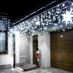 Kurtyna świetlna lampki led zewnętrzne ziemne światlo Kurtyna świetlna lampki led zewnętrzne ziemne światlo