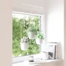 Kwietnik potrójny brass biały Kwietnik potrójny brass biały