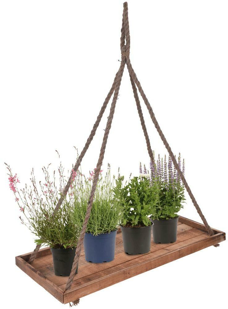 Kwietnik wiszący podstawka podstawa wisząca drewniana na doniczkę kwiat roślinę 30x70 cm Kwietnik wiszący podstawka podstawa wisząca drewniana na doniczkę kwiat roślinę 30x70 cm