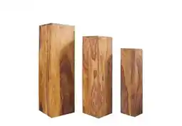 Kolumny dekoracyjne kwietniki drewniane 3szt 80cm Kolumny dekoracyjne kwietniki drewniane 3szt 80cm