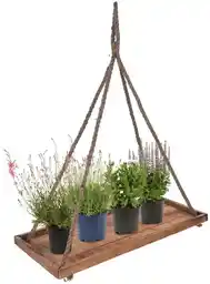 Kwietnik wiszący podstawka podstawa wisząca drewniana na doniczkę kwiat roślinę 30x70 cm Kwietnik wiszący podstawka podstawa wisząca drewniana na doniczkę kwiat roślinę 30x70 cm