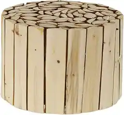 Relaxdays taboret na kwiaty drewniany okrągły wys x śr 20 x 30 cm Relaxdays taboret na kwiaty drewniany okrągły wys x śr 20 x 30 cm
