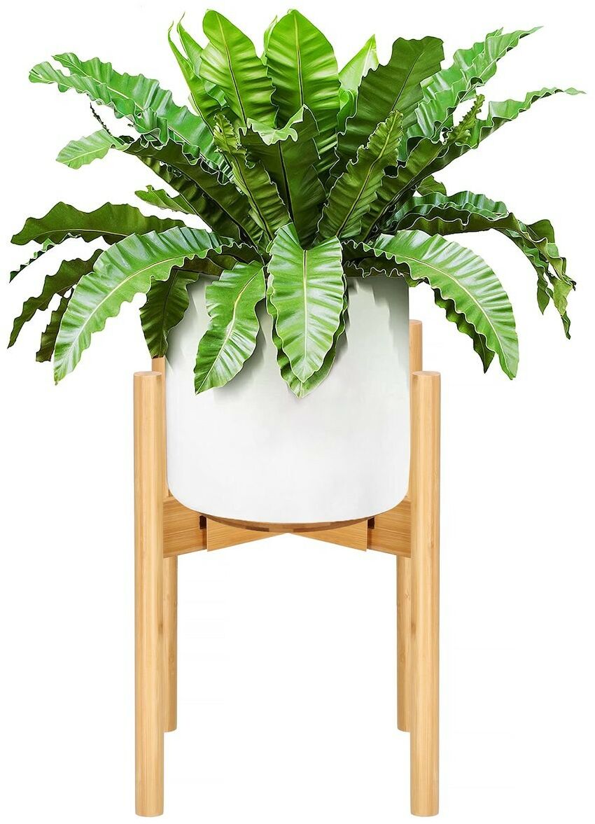 Stojak na kwiaty 35 5 cm drewniany z podstawką kwietnik Stojak na kwiaty 35 5 cm drewniany z podstawką kwietnik