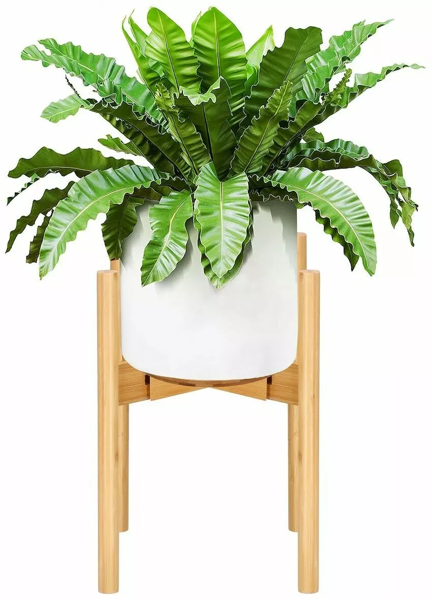 stojak na kwiaty 35 5 cm drewniany z podstawka kwietnik