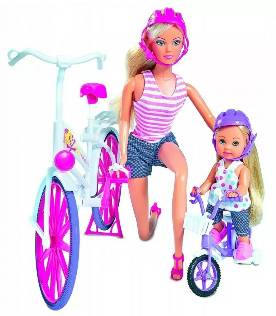 lalka steffi na rowerze