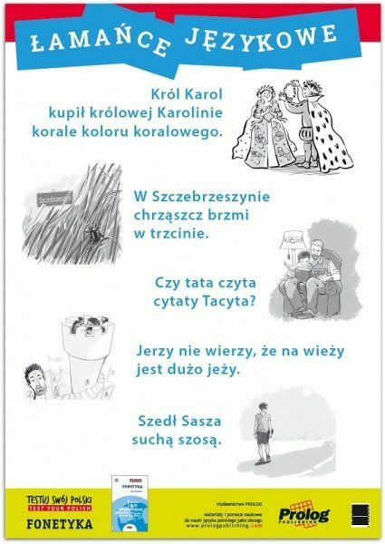 plakat edukacyjny fonetyka lamance jezykowe