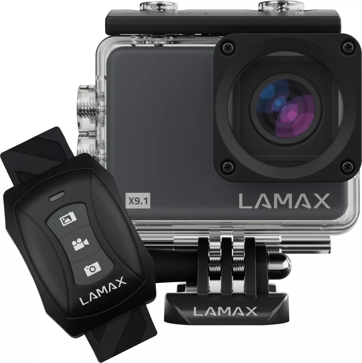 kamera sportowa lamax x9 1 w obudowie wodoodpornej przod