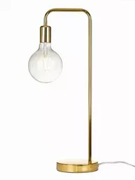 Lampa biurkowa złota wysoka 58cm E27